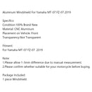 Parabrisas de aluminio para Yamaha MT-07 2018 2019 Parabrisas MT07 CNC Deflector genérico