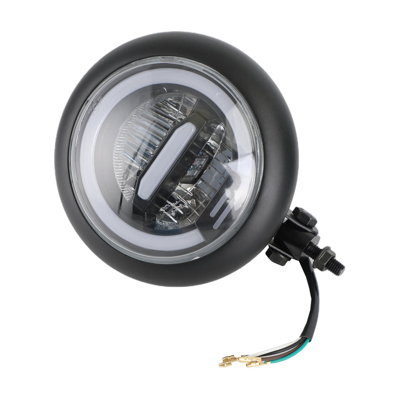 7 tommers motorsykkel LED frontlys rund projektor for Cafe Racer Chopper CRUISER