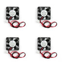 4 Uds DC ventilador sin escobillas 5V 0.15A 4010s 40x40x10mm 2 pines taza ventilador de computadora