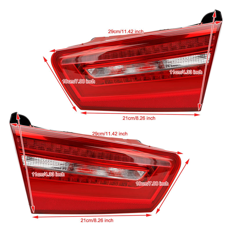 2x Links Rechts Innen Kofferraum LED Rücklicht Lampe Für AUDI A6 C7 2012-2015