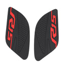 Par de almofadas laterais de proteção do tanque adequadas para Yamaha R15 V3 2017-2020 borracha preta genérica