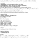 Ochranná fólie mřížky chladiče pro Kawasaki ER-6F / ER-6N 2012 2014 2015 2016 Generic