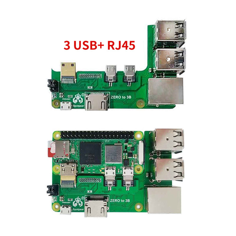 Karta rozszerzeń Zero Pi0 HUB USB RJ45 HAT odpowiednia dla Raspberry Pi Zero 2w do 3B