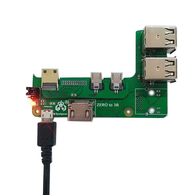 Laajennuskortti Zero Pi0 USB HUB RJ45 HAT sopii Raspberry Pi Zero 2w - 3B