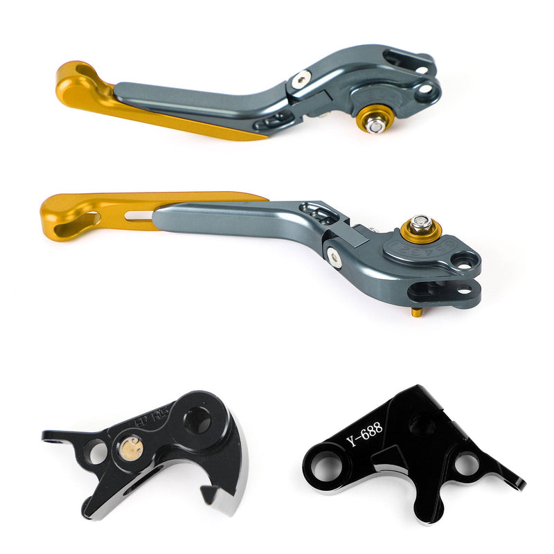 Justerbar kopplingsbromshandtag för Yamaha MT-09 Tracer 900/GT 21-22 YZF R6 17-20 Generic