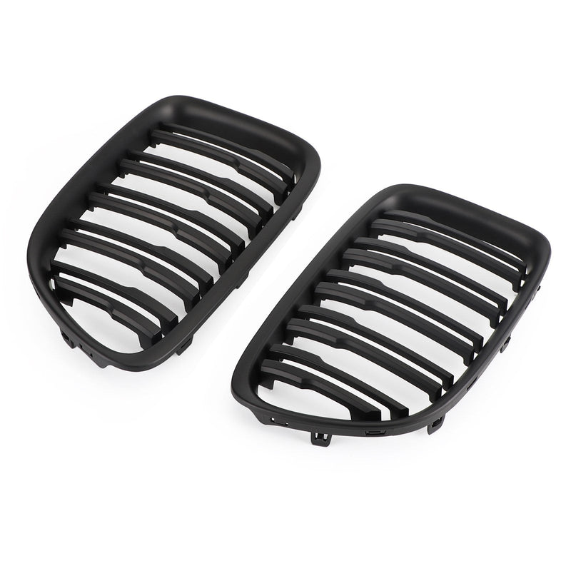 Matt sort dobbel lamell foran hette nyregrille passer til BMW X1 E84 2009-14 SUV