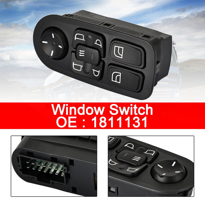 DAF CF/XF Series 1811131 24V Interruptor elétrico da janela principal
