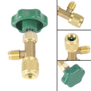 Mallille R22 R134A R410A Kaasukylmäaine AC Can Hana Venttiilin pullonavaaja 1/4Sae Vihreä