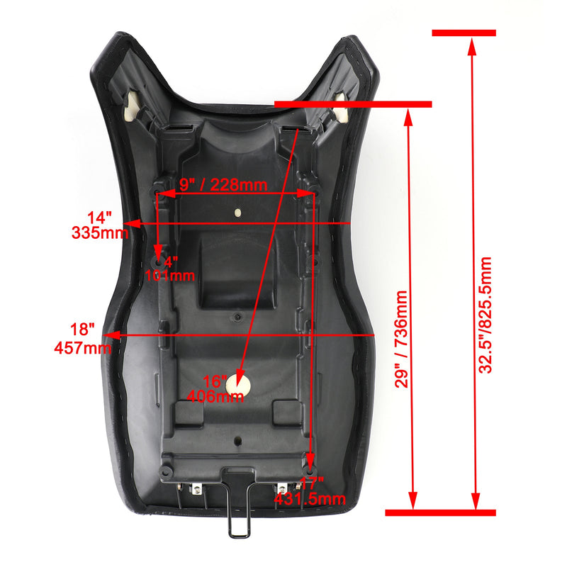 Asiento del conductor pasajero delantero negro adecuado para Honda CMX 500 300 Rebel 17-21 Generic