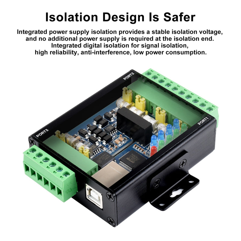 USB till RS422 RS485 industriell isolerad konverteradaptermodul