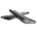 2 peças para-choque traseiro de carro barbatana canard divisor difusor valence spoiler lábio fibra de carbono visual genérico