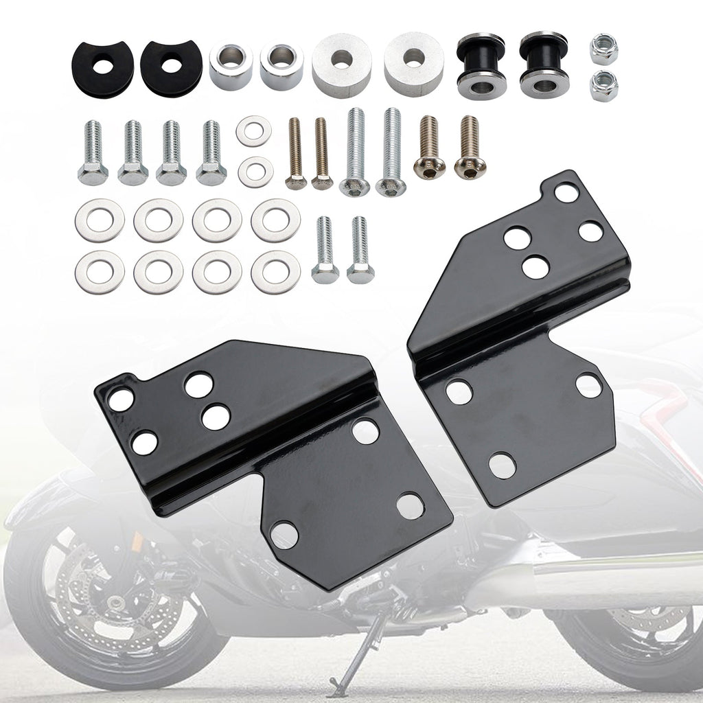 Pedane per moto HDBUBALUS Pedane con attacco maschio in alluminio, nere Pedane per moto HDBUBALUS Pedane con attacco maschio in alluminio, nere