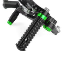 CNC-alumiiniset jalkatuet jalkatuet vihreä sopivat Kawasaki Ninja EX 250 / 400 2018-2020 Generic