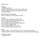 Zündspulenmodelle für Honda CB160 CL160 CL175 CL200 CB200 30500-216-000