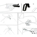 Univerzálně nastavitelný prodlužovací deflektor pro Honda Yamaha Generic