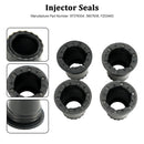 Sello superior del inyector de combustible diésel, 4 Uds., compatible con Vauxhall Astra H/J Corsa D Mokka 1,7