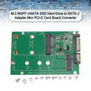 Disco rígido SSD M.2 NGFF mSATA para adaptador SATA 3 conversor de placa de cartão PCI-E