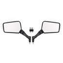 PAIR MIRRORS NEW Black Left Right Mirror 8MM 10MM For Motorcycle Motorbike
