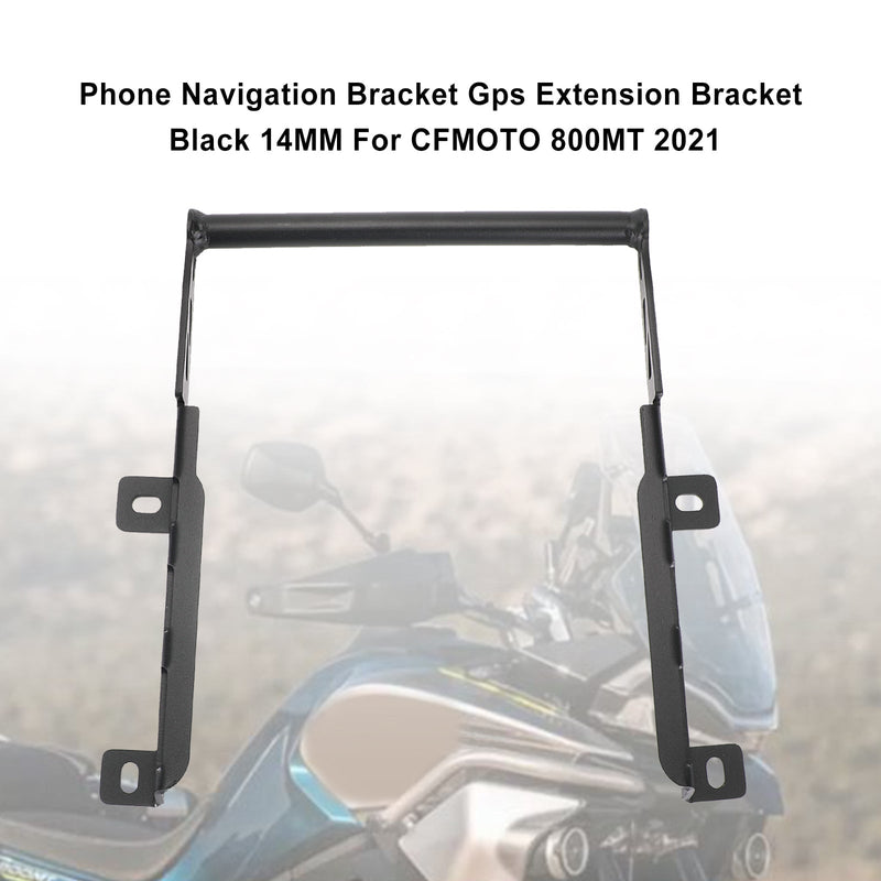 Suporte de extensão de GPS Suporte Navi para telefone Preto 14 mm para CFMOTO 800MT 2021