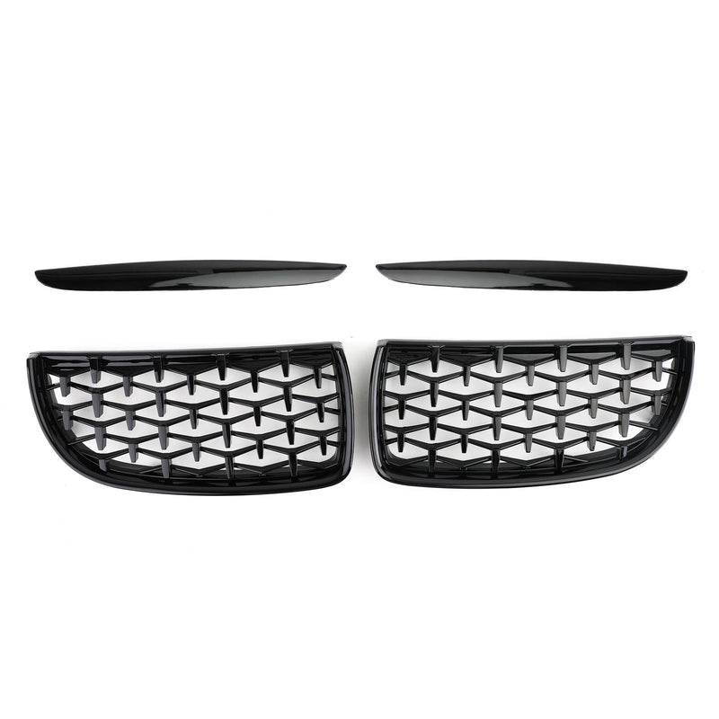 Meteor Black Kidney Grill Mesh Grille Passar BMW E90 3-serie Sedan 2005-2008 Generic