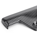 2 peças para-choque traseiro de carro barbatana canard divisor difusor valence spoiler lábio fibra de carbono visual genérico