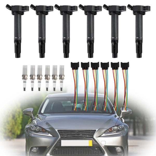 2013–2018 Lexus ES300H 6 Zündspulen + Stecker + Zündkerze UF487 90919–02251