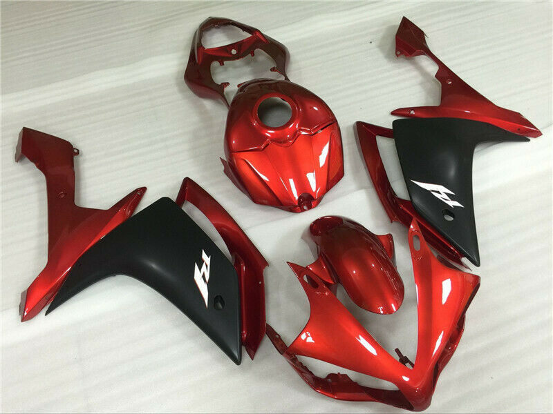 ABS Injection Plastic Fairing Kit för Yamaha YZF R1 2007-2008 Orange Generic