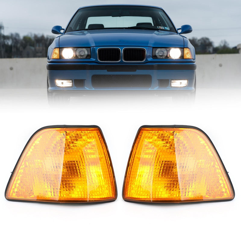 1992-1998 BMW E36 3 Series 4Dr Sedan/Hatchback Euro Corner Lights Âmbar