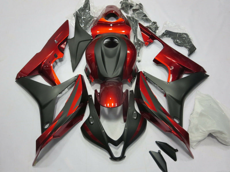 Conjunto de carenagens ABS para carroceria para Honda CBR600RR 2007 2008 vermelho preto genérico