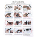 Deflector de viento de extensión de parabrisas ajustable universal, negro, genérico