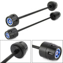 VORDER- + HINTERACHSE Gabelradgleiter Blau Passend für Ducati Scrambler 400 800 1100 Generic