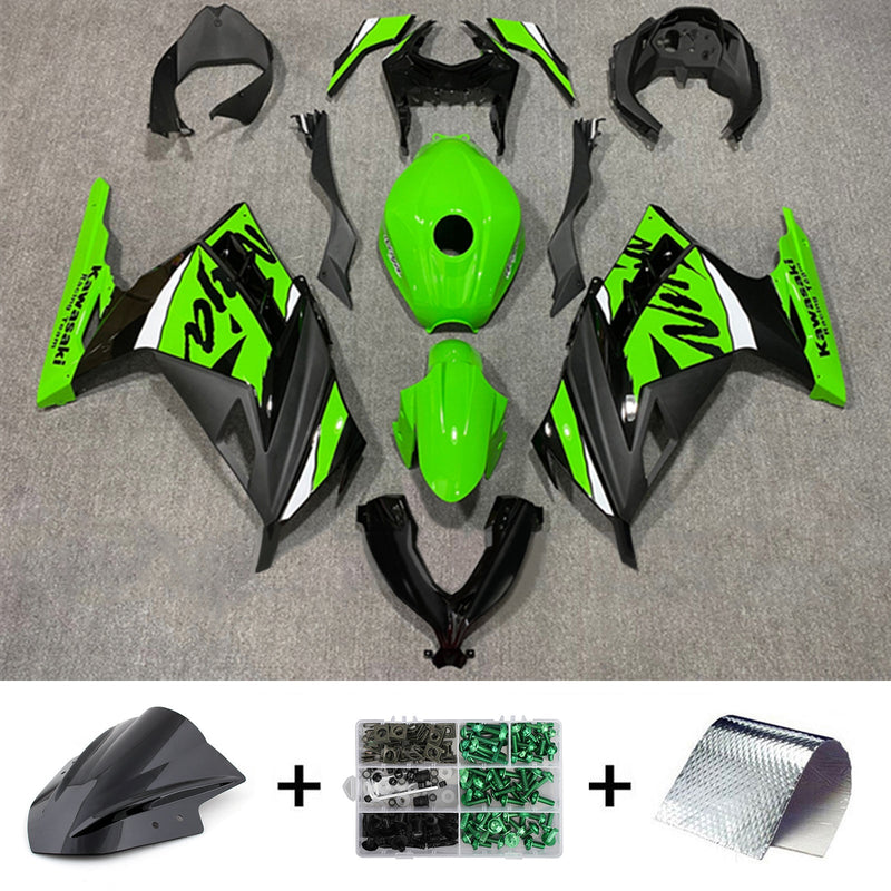 Amotopart kåpa Set för Kawasaki EX300/Ninja 300 2013-2017 Body Plastic ABS