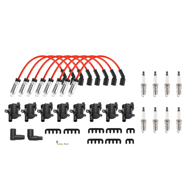 2003-2005 GMC Savana 2500 Chevrolet Express 2500 Hummer H2 8-pack tennspole + tennplugg + ledningssett UF262