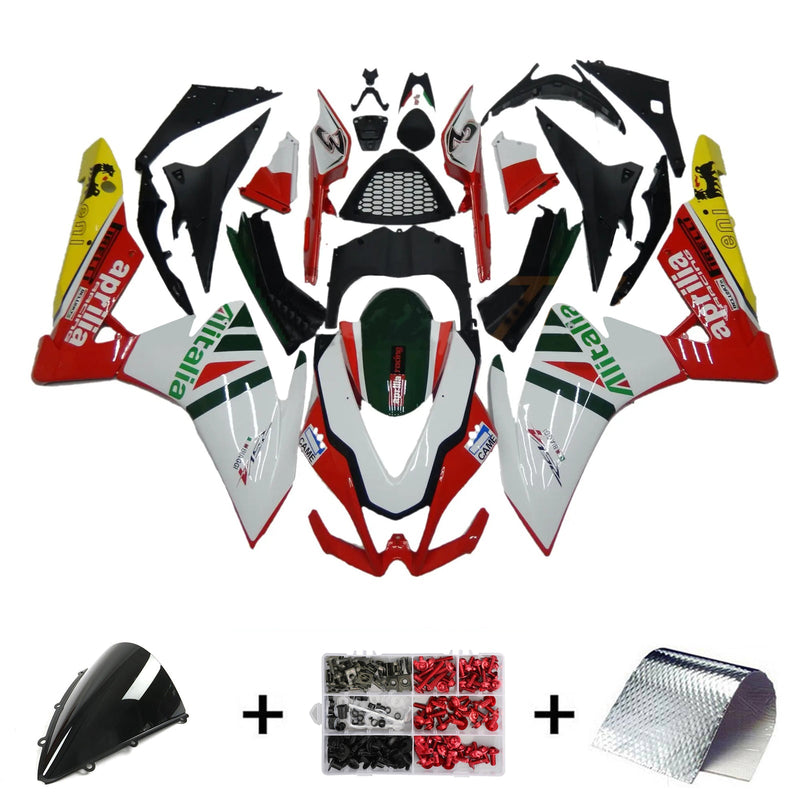 Amotopart Aprilia RSV4 1000 2009-2015 kåpesett, kropp, plast, ABS