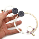 2x Mini antena pętlowa Donut VHF UHF FM do odbiornika radiowego HFDY Malahiteam DSP DSP2