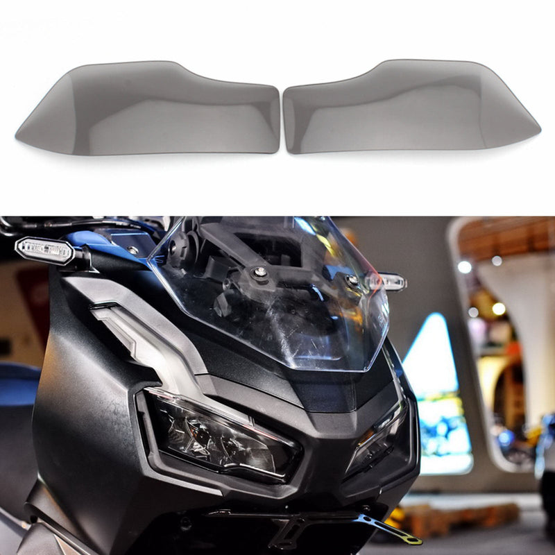 Framljusglasskydd, lämplig för Honda Adv 150 2019-2020 Smoke Generic