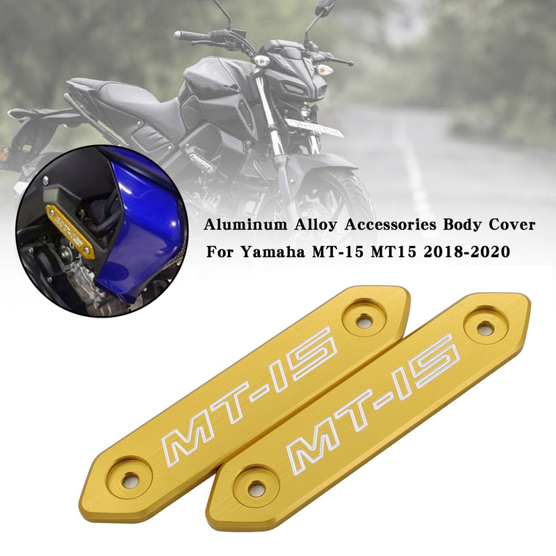 Accesorios de aleación de aluminio cubierta del cuerpo para Yamaha MT 15 MT-15 MT15 2018-2020 genérico