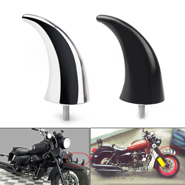 1X Motor ABS Decoração do pára-choque dianteiro Ponta da buzina para Dyna Glide Preto genérico