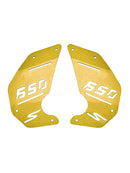 Placa de cubierta del motor panel lateral dorado para Kawasaki Vulcan S En650 Vn650 2015-2022 Cafe