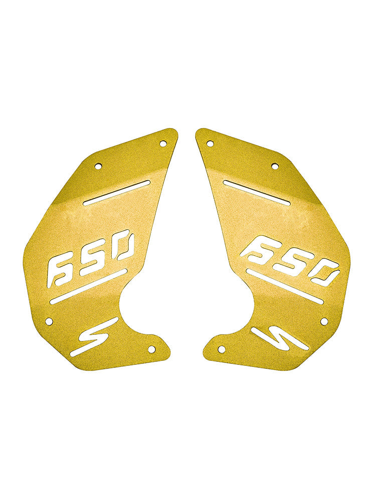 Motorabdeckplatte Seitenverkleidung Gold für Kawasaki Vulcan S En650 Vn650 2015-2022 Cafe