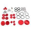 18x tampas de cobertura lateral de alumínio cnc, plugues adequados para bmw r1200gs 2013-2019 genérico