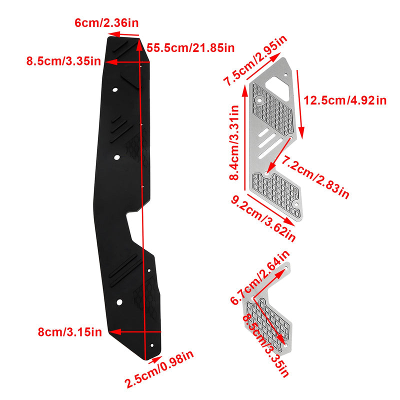 HONDA ADV160 2022-2023 Estriberas Estriberas Pedal Estribo Protector de placa