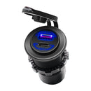 Soporte de extensión de montaje de carga de teléfono Qc4.0 de 60W para motocicleta, negro, genérico