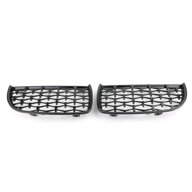 Meteor Black Kidney Grill Mesh Grille Passer BMW E90 3-serie Sedan 2005-2008 Generisk