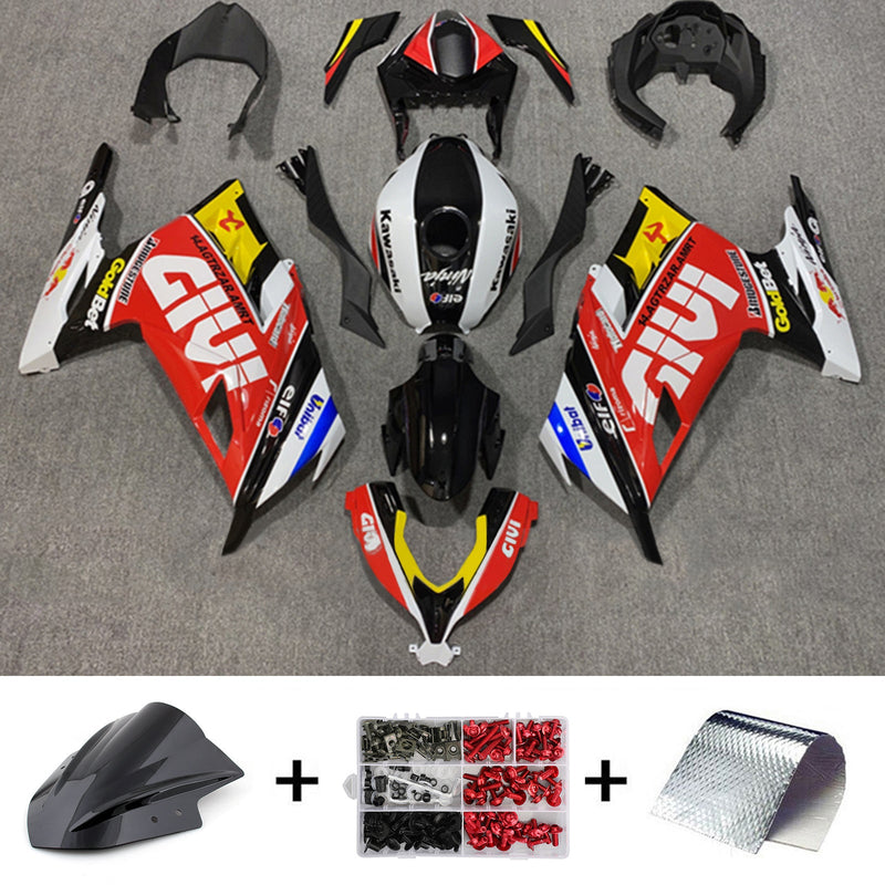 Amotopart kledningsett for Kawasaki EX300/Ninja 300 2013-2017 Body Plastic ABS