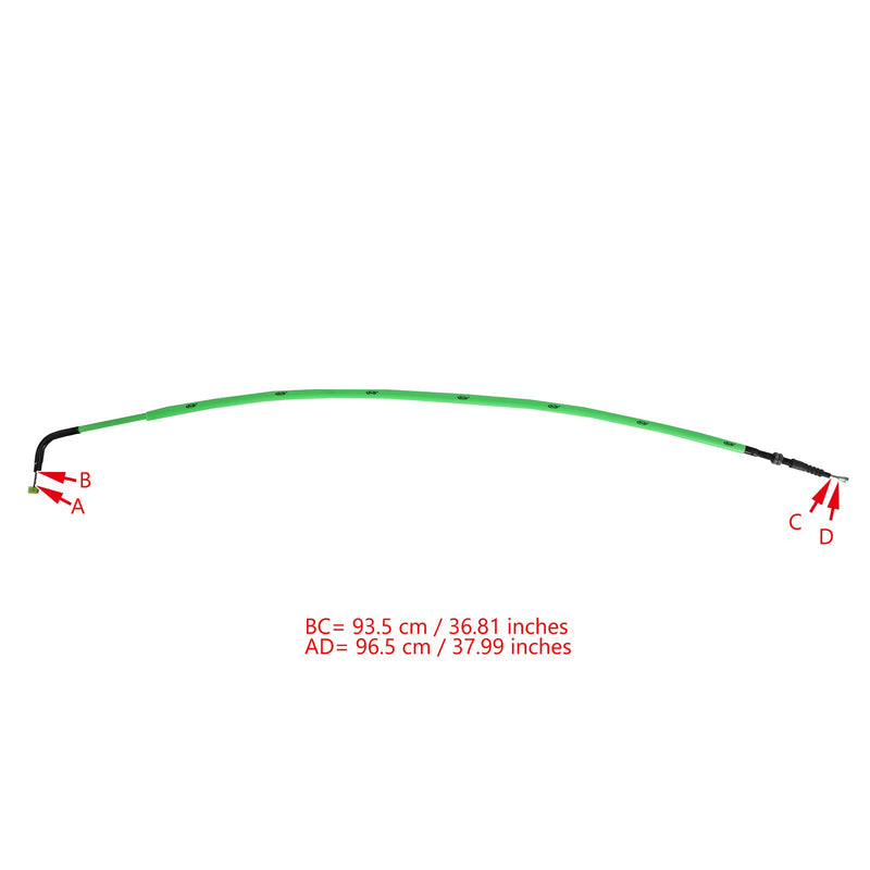 Reemplazo del cable del embrague de la motocicleta adecuado para Kawasaki NINJA 400 2018-2020 Genérico