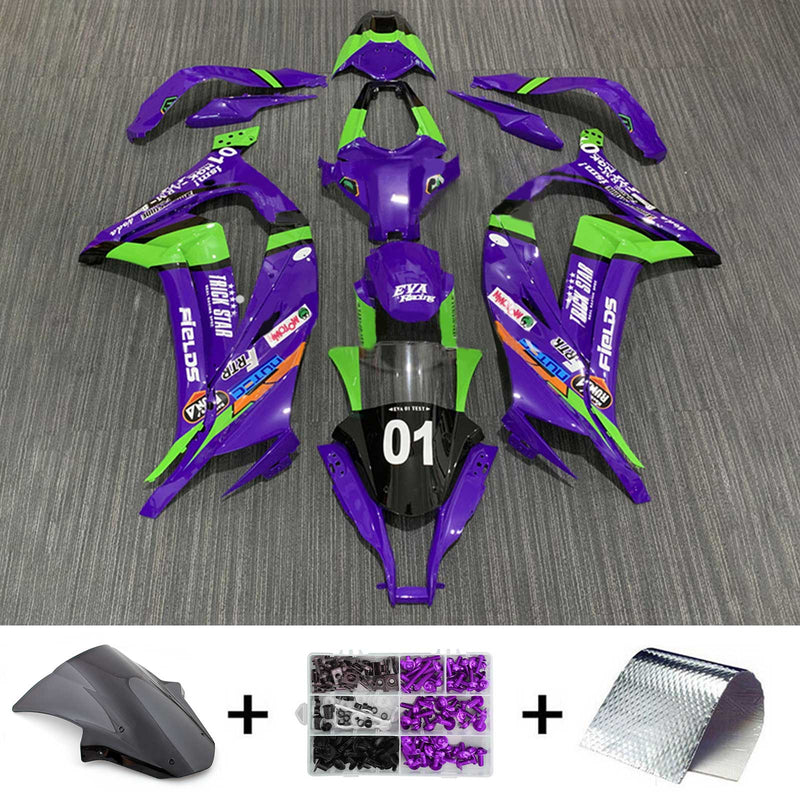 Amotopart Verkleidungsset für Kawasaki ZX10R 2011–2015, Karosserie, Kunststoff, ABS