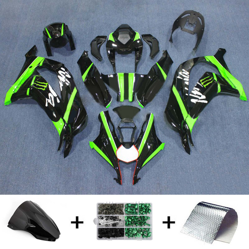 Juego de carenado Amotopart para Kawasaki ZX10R 2016-2020, carrocería, plástico, ABS