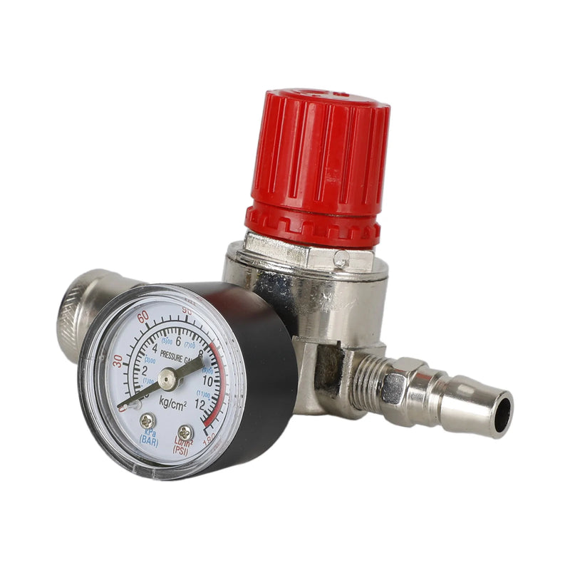 Luftkompressor 1/4" regulator tryckmätare omkopplingsventilkontroll 175 psi