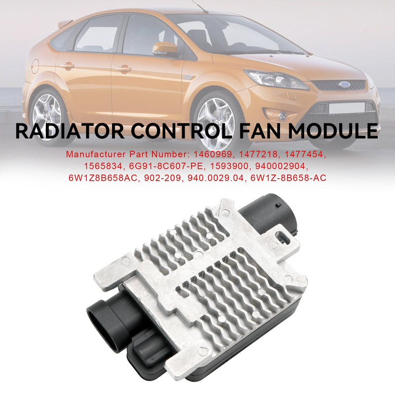 Módulo do ventilador de controle do radiador 1477218 compatível com Ford Focus MK II/IV 6W1Z8B658AC